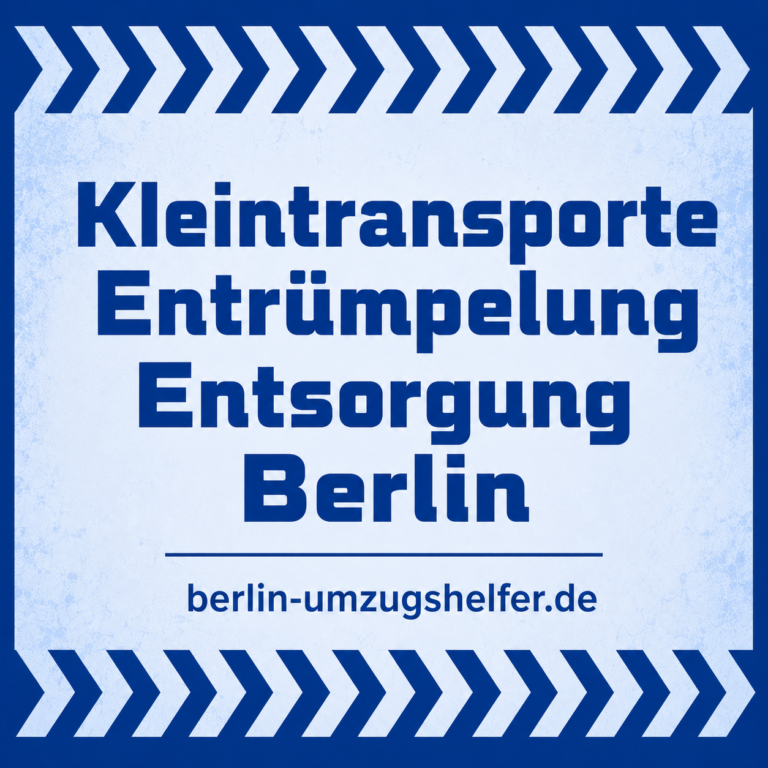 Titelbild für Kleintransporte, Entrümpelung und Entsorgung in Berlin von Berlin Umzugshelfer