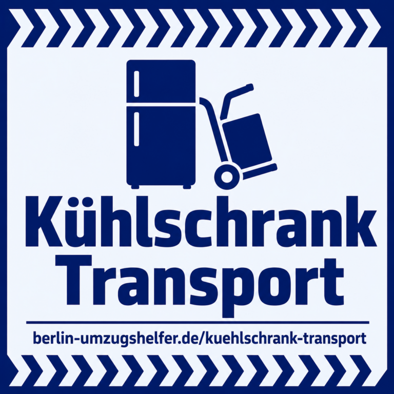 Titelbild für Kühlschrank Transport Berlin von Berlin Umzugshelfer mit Hinweis auf sicheren Transport von Kühlschränken