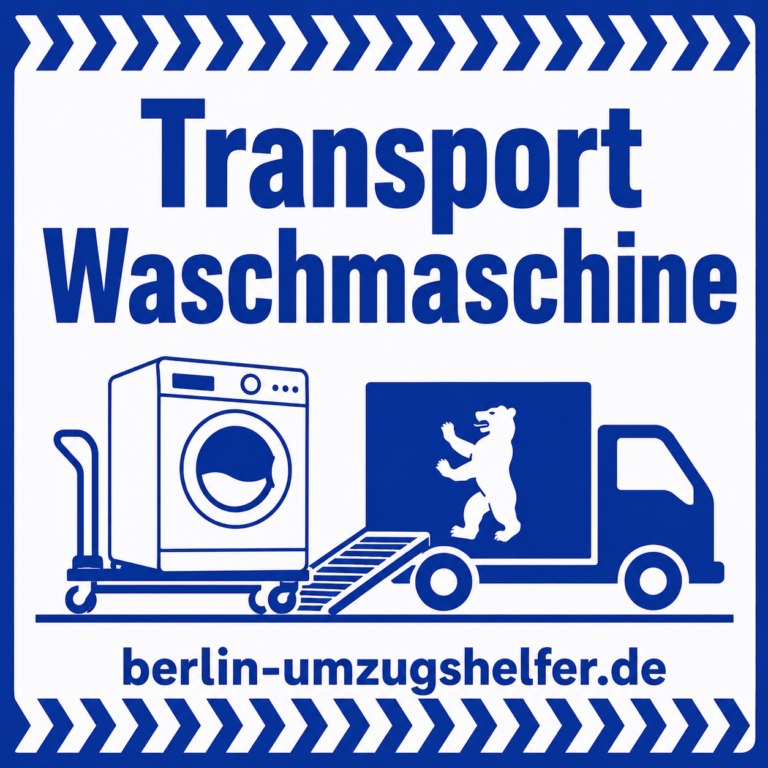 für Transport Waschmaschine Berlin von Berlin Umzugshelfer mit Hinweis auf sicheren Waschmaschinentransport