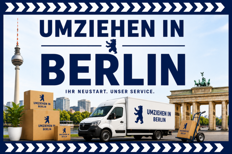 Umziehen in Berlin von Berlin Umzugshelfer mit Hinweis auf zuverlässige Umzugshilfe, Transport und Möbelpacker in Berlin